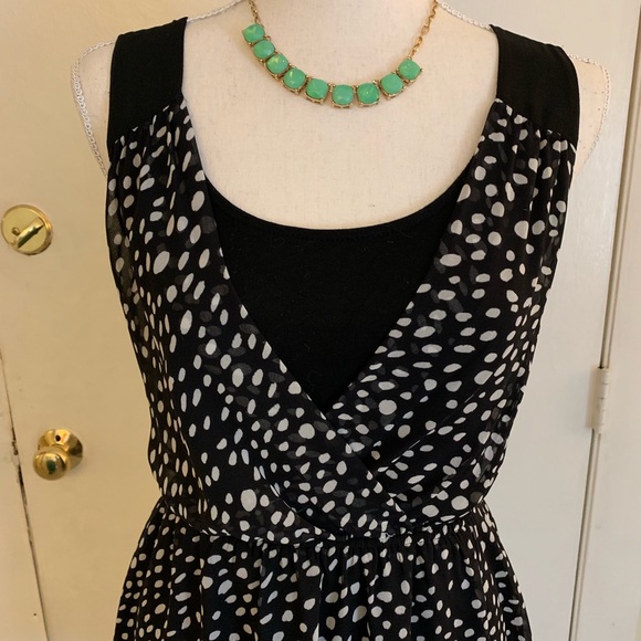 Express Black and White Dress with Open Back - Picture 2 of 5